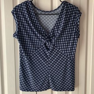 Banana republic blue blouse